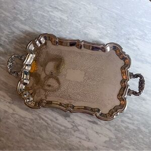 Elegant Silver Serving Tray